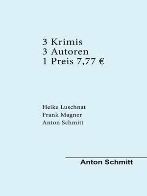 cover image of Drei Krimis Drei Autoren